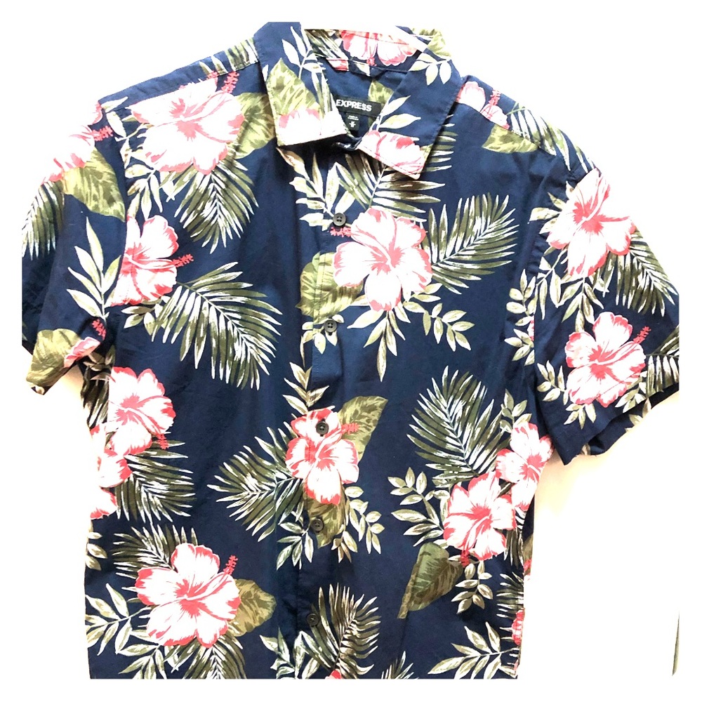 Express short sleeve button down